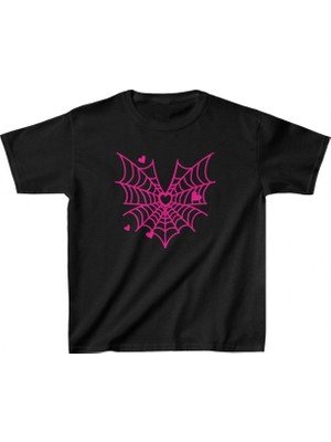 Marsilyan Baskılı T-Shirt - Siyah -