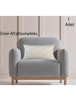 Emir-Ay@hometeks Kapitoneli Kırlent Kılıfı ,yastık Kılıfı ( Leke Tutmayan Silinebilir Kadife )