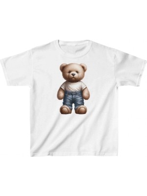 Marsilyan Çocuk Baskılı T-Shirt - Beyaz