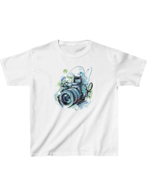 Marsilyan Çocuk Baskılı T-Shirt - Beyaz