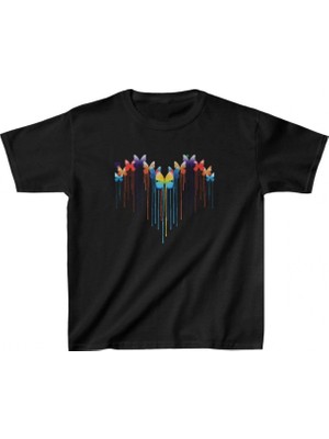 Marsilyan Baskılı T-Shirt - Siyah -