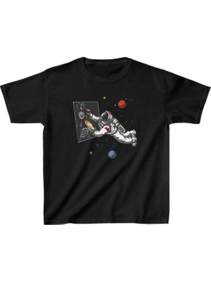 Marsilyan Baskılı T-Shirt - Siyah -