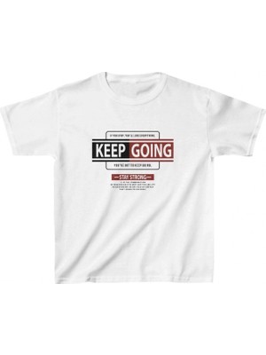 Marsilyan Çocuk Baskılı T-Shirt - Beyaz