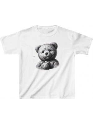Marsilyan Çocuk Baskılı T-Shirt - Beyaz