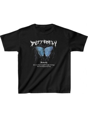 Marsilyan Baskılı T-Shirt - Siyah -
