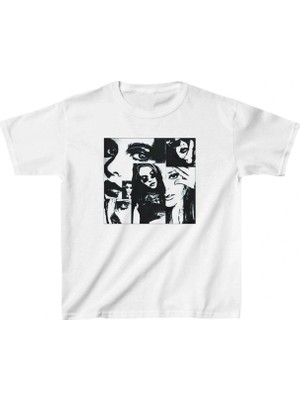 Marsilyan Çocuk Baskılı T-Shirt - Beyaz
