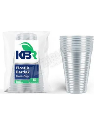 2 Adet Kbr Plastik Bardak 180 cc 10'lu