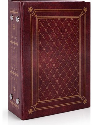 Nobbystar Bordo Deri Görünümlü 100'lük 10 x 15 cm Fotoğraf Albümü Ahşap Çerçeveli