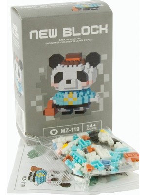 Marsilyan Panda New Block Mikro Yapı LEGO