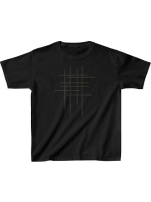 Marsilyan Baskılı T-Shirt - Siyah -