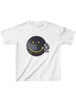 Marsilyan Çocuk Baskılı T-Shirt - Beyaz