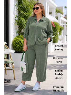 Cedy Denim Cedy Denım -Premium Tensel Takım – Dökümlü Rahat Oversize Şıklık