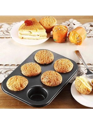Hsc Bilişim 6’lı Muffin Kek Kalıbı – Dayanıklı, Çok Amaçlı Fırın Kalıbı