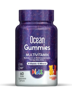 Orzax Ocean Gummies Multivitamin Kids 60 Adet Jel Form