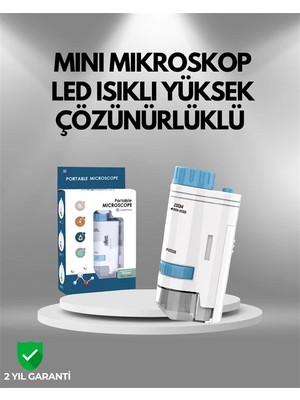 Twin Store Abs Gövdeli Öğrenci ve Hobi Mikroskobu – Mavi Renk