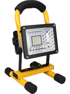 Marsilyan Br P30 IP65 Waterproof 20LED 30W Taşınabilir Şarjlı LED Projektör