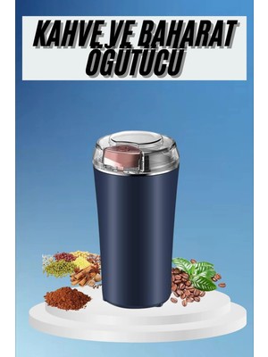 Twin Store Kahve ve Baharat Öğütücü Kolay Temizlenebilir Paslanmaz Çelik Taşınabilir