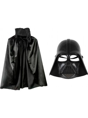 Marsilyan- Çocuk Boy Darth Vader Maskesi ve Pelerin Seti