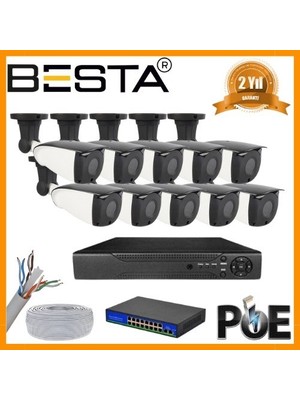 5 1440P Dış Mekan Ip Poe Güvenlik Kamera Seti