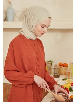 Fresh Scarfs Fildişi Bürümcük Şal