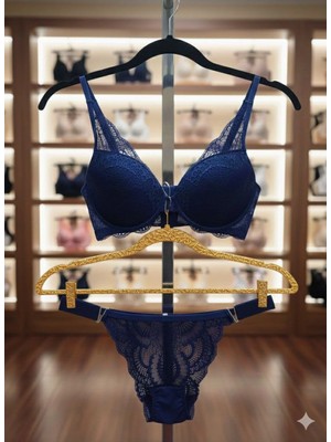 Love Angels V Detaylı Balenli Dolgulu Iç Çamaşır Takımı