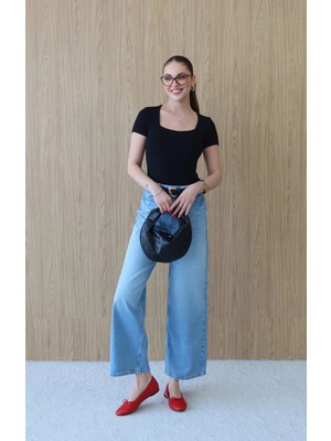 Roea Yüksek Bel Comfort Jean Mavi