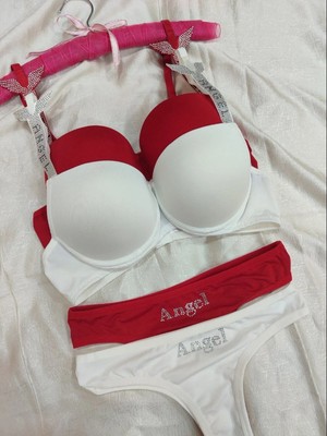 Love Angels Taş Desen 2'li Iç Çamaşırı Takımı Çeyizlik Iç Çamaşır Takımı