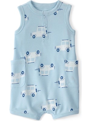 Carter's Erkek Bebek Kısa Tulum 3 Ay-24 Ay Mavi