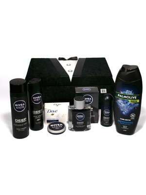 Adenzey Damat Bakım Seti - Tıraş Seti - 500 ml Palmolive Men Duş Jeli ve Nivea Men Krem
