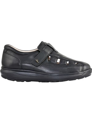 Dr.comfort DR.7100 Rocker Bottom Erkek Ortopedik Sandalet – El Yapımı Vejetal Deri, Anatomik Taban, Diyabetik Uyumlu