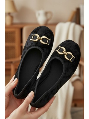 Ceyda Shoes Süslü Kadife Ev,hac,umre Babeti,çeyiz,hediye, Günlük ,tüylü Babet, Panduf, Patik, Gösteri Pisi Pisi
