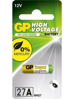 İntora Gp 27A 12V Alkalin Spesifik Araç Kumanda Pili GP27A-C5