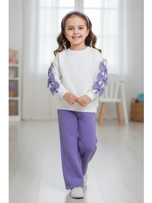 Trivogue 446243 Fiyonklu Taş Baskılı Kız Takım 2y,3y,4y,5y Kız