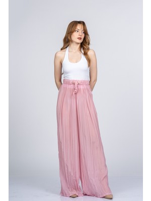 MissVina Lorienne Kraşlı Bol Şifon Pantolon