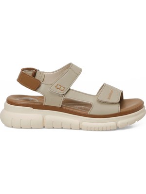 Polaris 5 Nokta 105798.Z Bej Kadın Comfort Sandalet