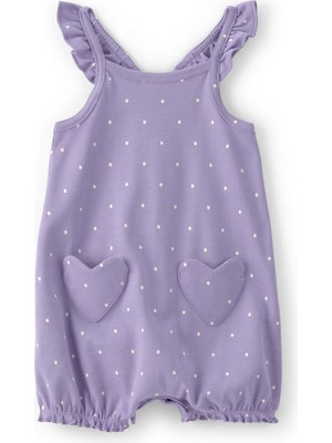 Carter's Kız Bebek Kısa Tulum 3 Ay-24 Ay Mor
