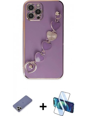 Pileli Store Pilelistore™ iPhone 12 Pro Max Kılıf Nova Işık Prime - Siyah 3D Antistatik Cam Ekran Koruyucu + Metal Kamera Lens Koruma Cam - Gd