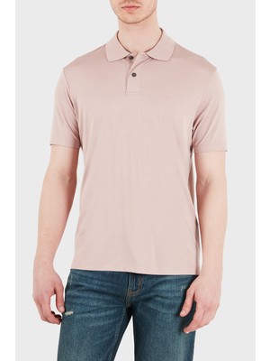 Emporio Armani Modal ve Ipek Karışımlı Kısa Kollu Düğmeli Polo Erkek Polo EM004526 AF13721 U4079