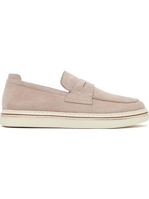 Derimod Erkek Bej Süet Deri Casual Loafer 26SFD676110