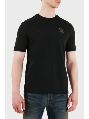 Boss Logolu Pamuklu Regular Fit Bisiklet Yaka T Shirt Erkek T Shirt 50562134 001