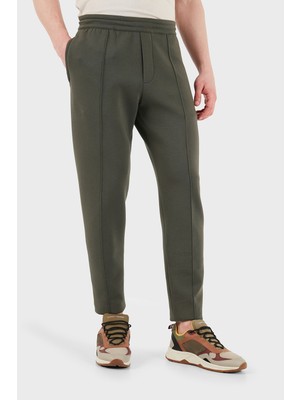 Emporio Armani Empori Armani Çimalı Pamuklu Regular Fit Normal Bel Lastikli Paça Pantolon Erkek Pantolon EM003051 AF10013 U8120