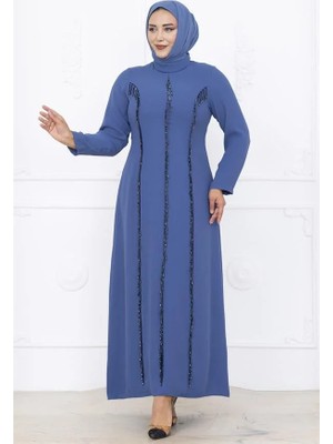 Tuna Abiye Elbise Indigo