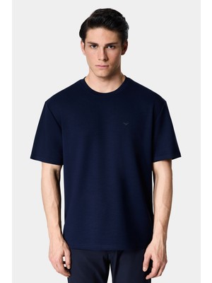 D'S Damat Ds Damat Comfort Lacivert Bisiklet Yaka T-Shirt