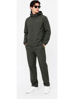 Lacoste  Kapşönlu Haki Regular Fit Eşofman Takımı