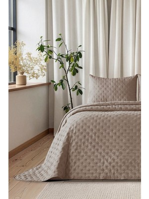 Doqu Home Harmony Yatak Örtüsü Çift Softıa Tas