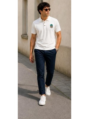 Alexander Gardi Alexandergardı Baskılı Polo Yaka T-Shirt