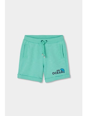 Boboli Surf Desenli Bermuda Şort 2 Yaş-6 Yaş Yeşil