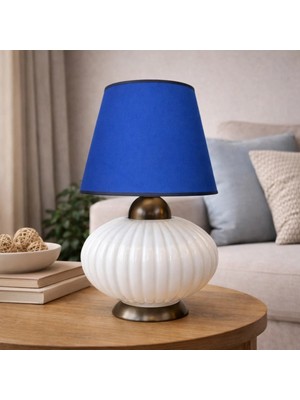 Mars Concept Dekoratif Beyaz Cam Abajur