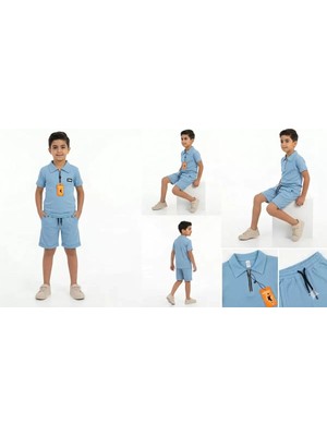 Baby Najmaddin 6/11 Yaş Yakalı Fermuarlı Likralı Çocuk Takımı Najmaddin