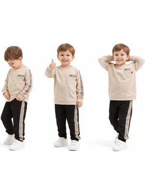 Baby Najmaddin 2-5 Yaş Cep Detaylı 2 Li Çocuk Takımı Najmaddin